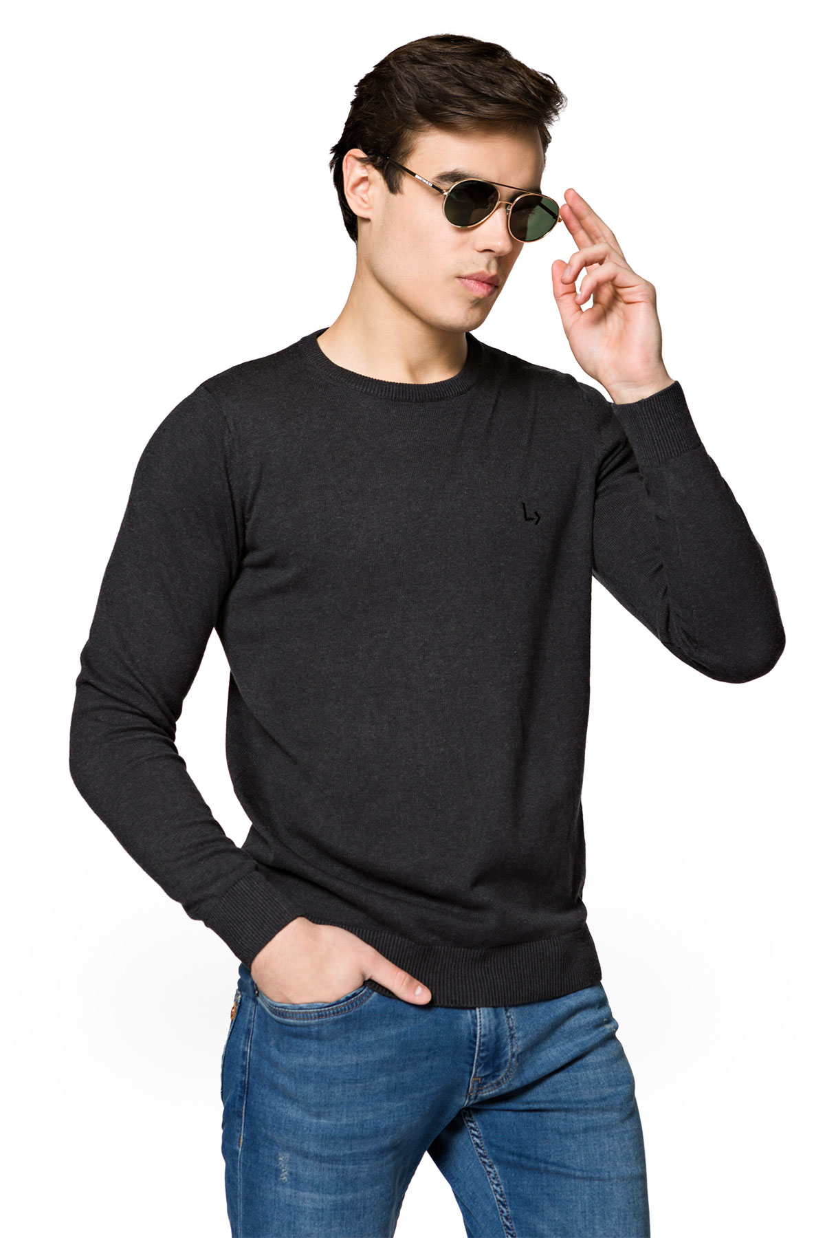 

Sweter Męski Czarny Jason Lancerto L