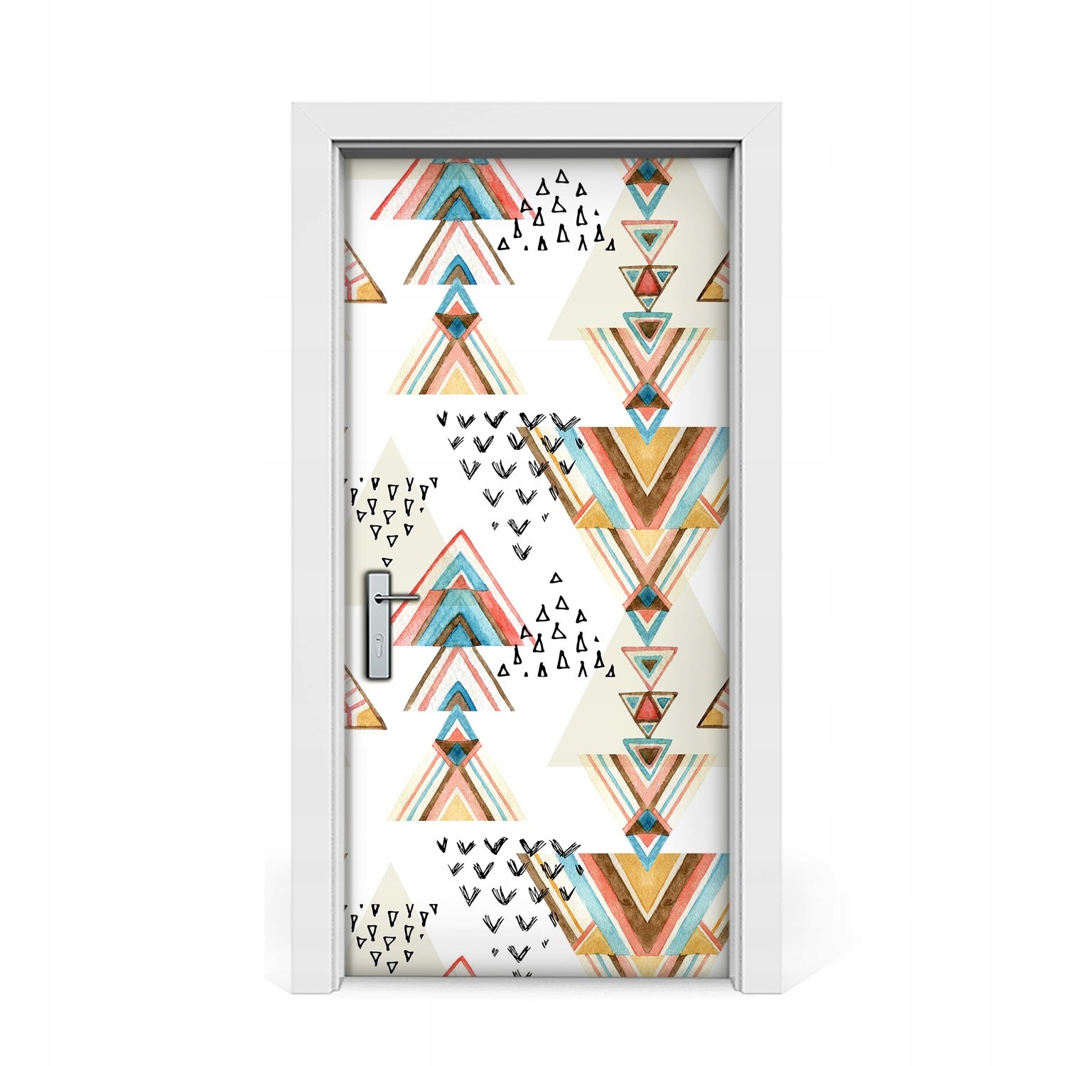 

Naklejka na drzwi okleina Etniczne trójkąty 95x205