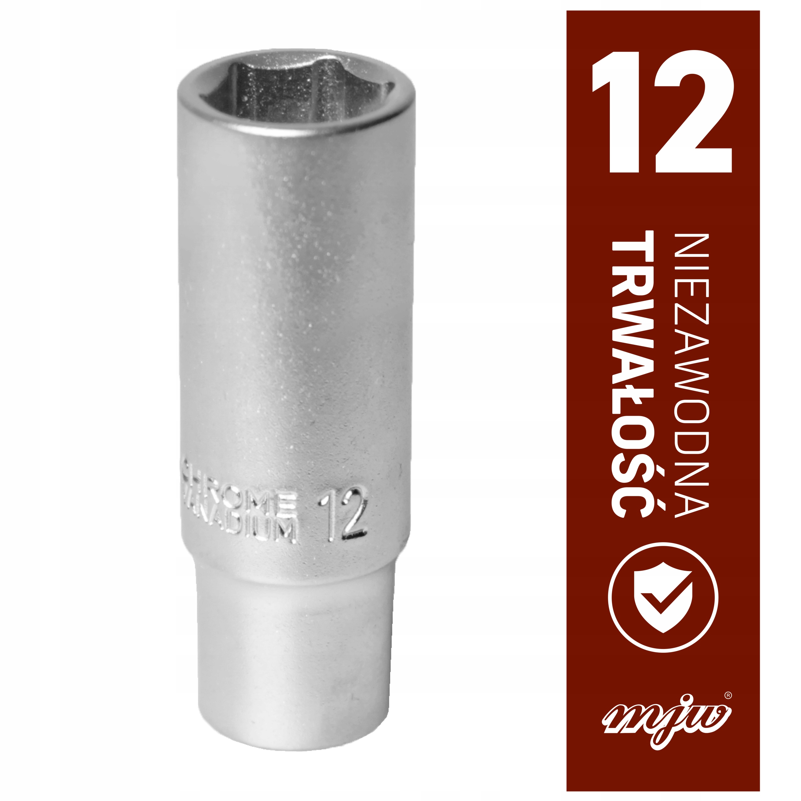 

Klucz nasadowy 1/4 nasadka długa 12 mm Mjw