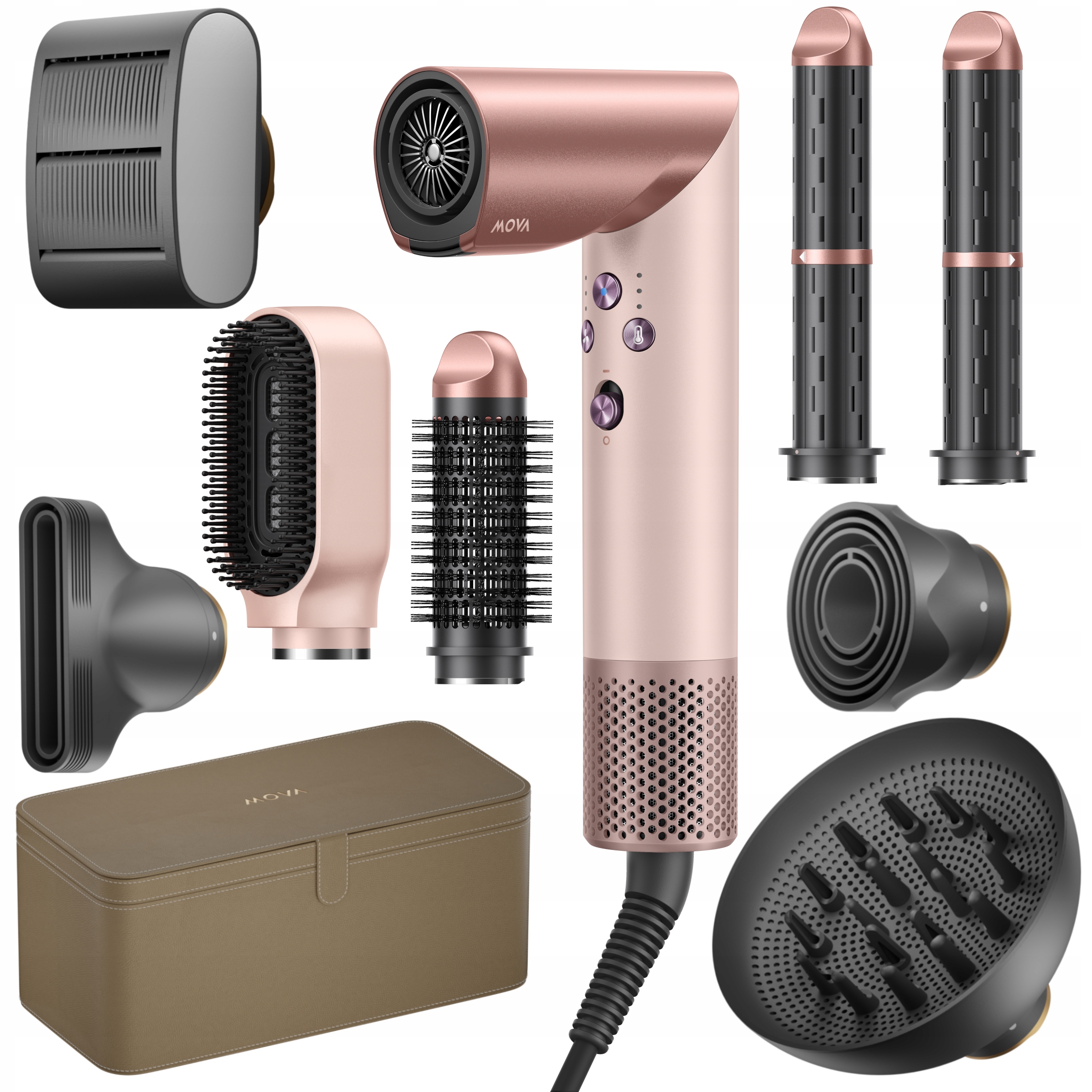 Suszarka do włosów Mova Master 10 Sakura 1600W różowa