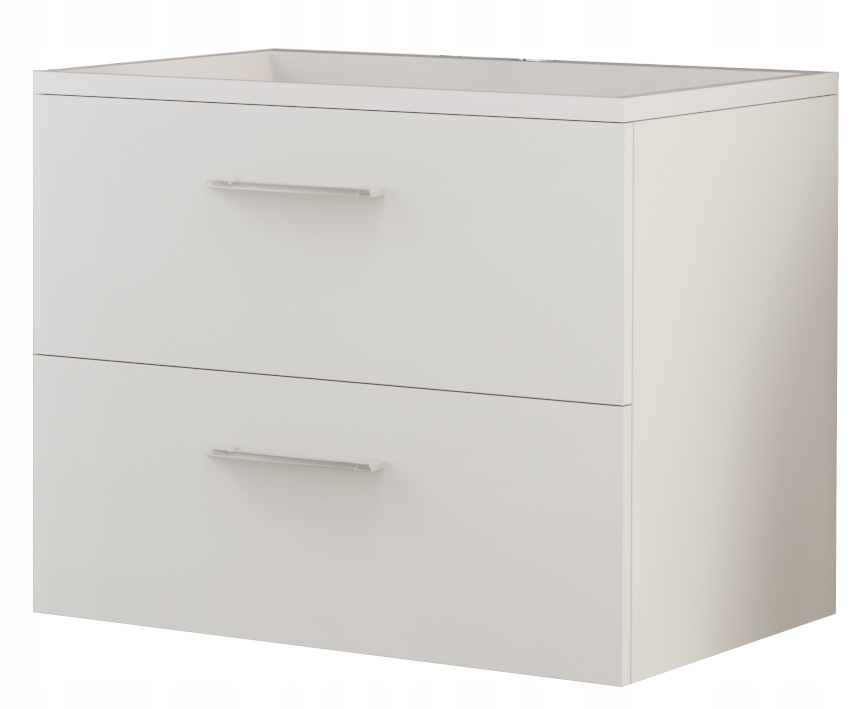 Szafka Łazienkowa Umywalkowa 60cm Senna Biała 2szuflady Ceramiczna Umywalka