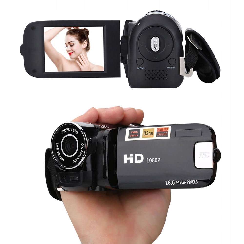 Digitální Kamera Full Hd 1080P 16X Zoom Vysoké Rozlišení Videokamera DV