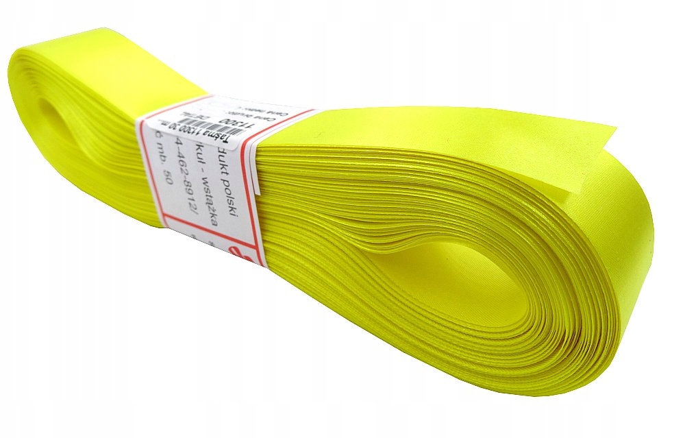 Wstążka Satynowa 3cm Żółty na kokardy 1m 11300