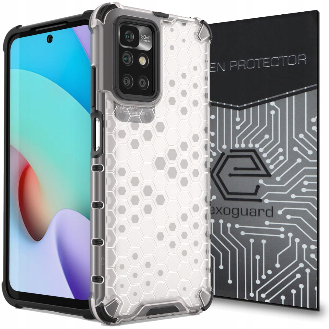 

Etui Pancerne Obudowa Szkło do Xiaomi Redmi 10