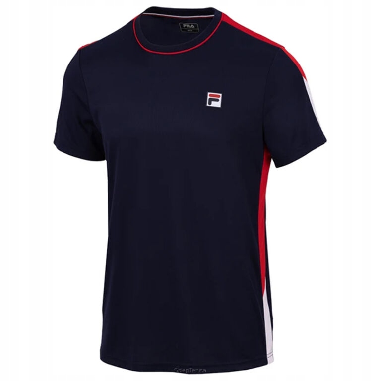 Koszulka tenisowa Fila T-shirt Gabriel granatowa r.XL