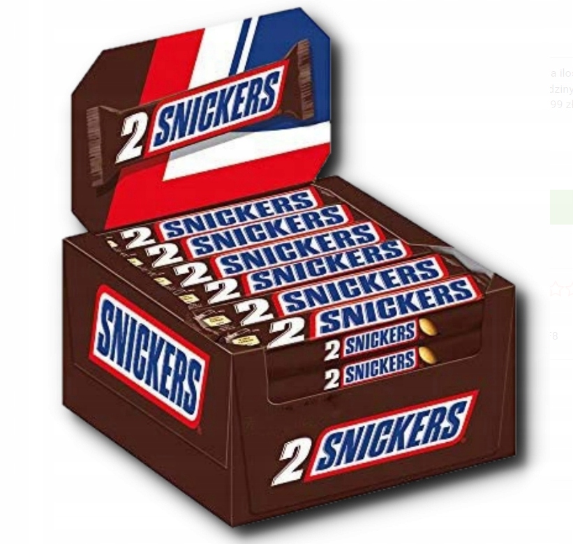 Baton Snickers 24 x 75 g (2 x 37,5g)