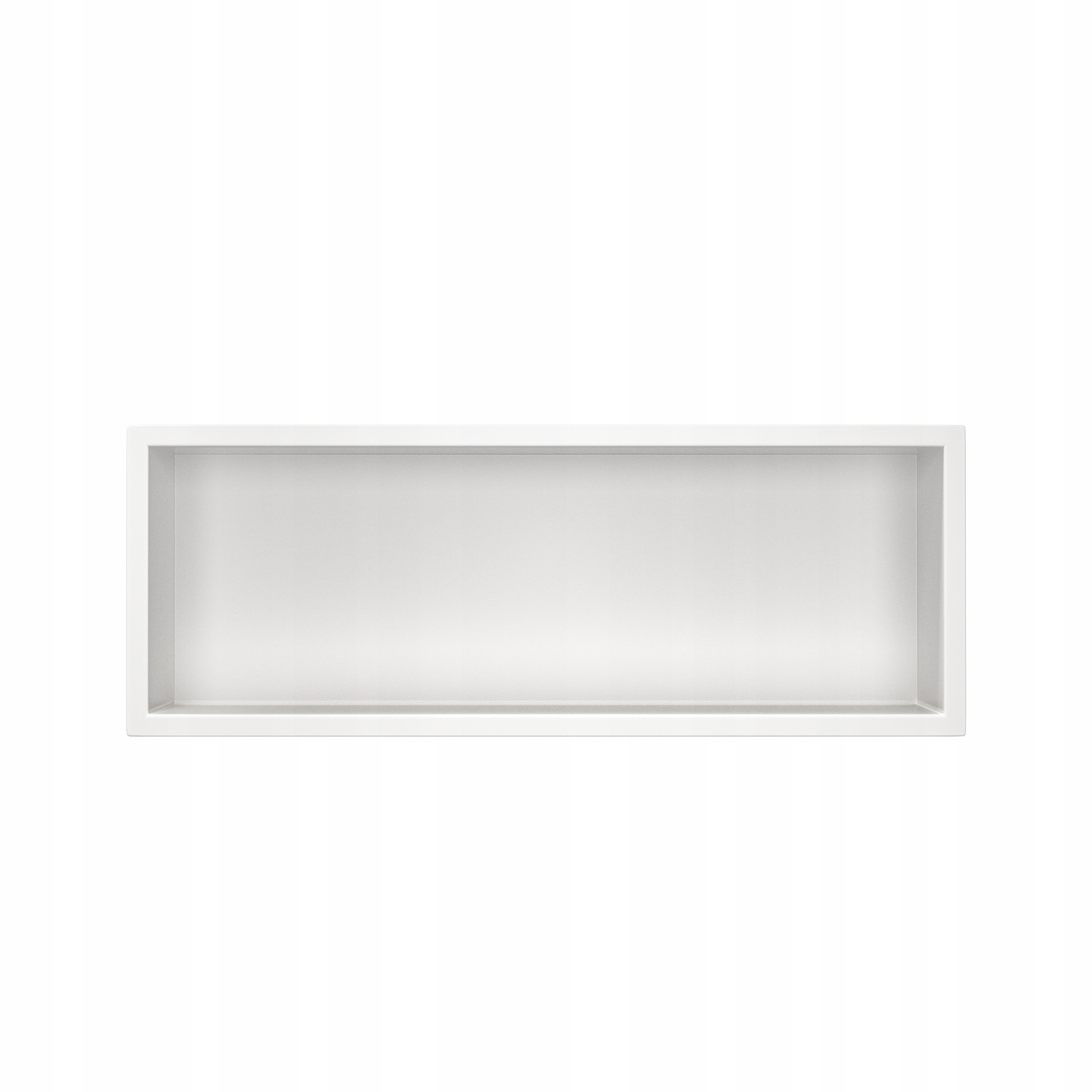 Balneo Kúpeľňová Vstavaná Polica 60x20x10 cm Biela Nerezová Wall-box One