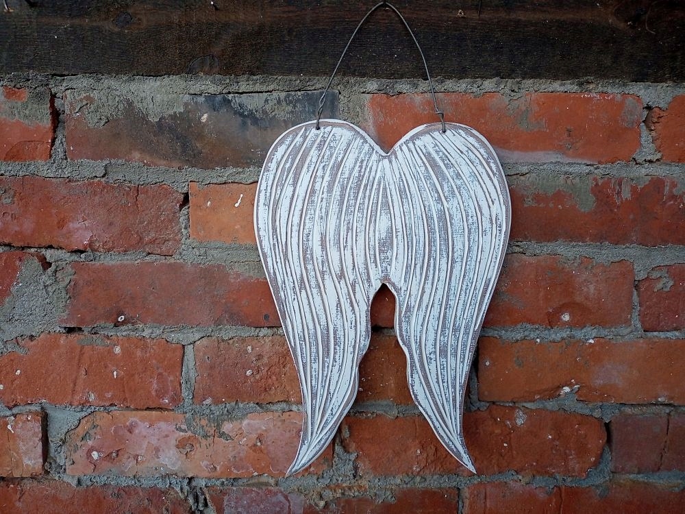 DREWNIANE SKRZYDŁA ANIOŁA - DEKORACJA DOMU