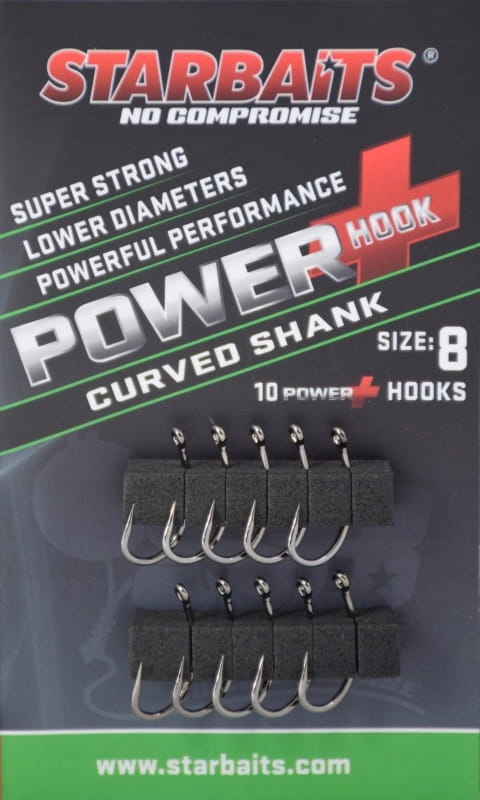 Haczyki Starbaits Power Hook Curved Shank Nr 8