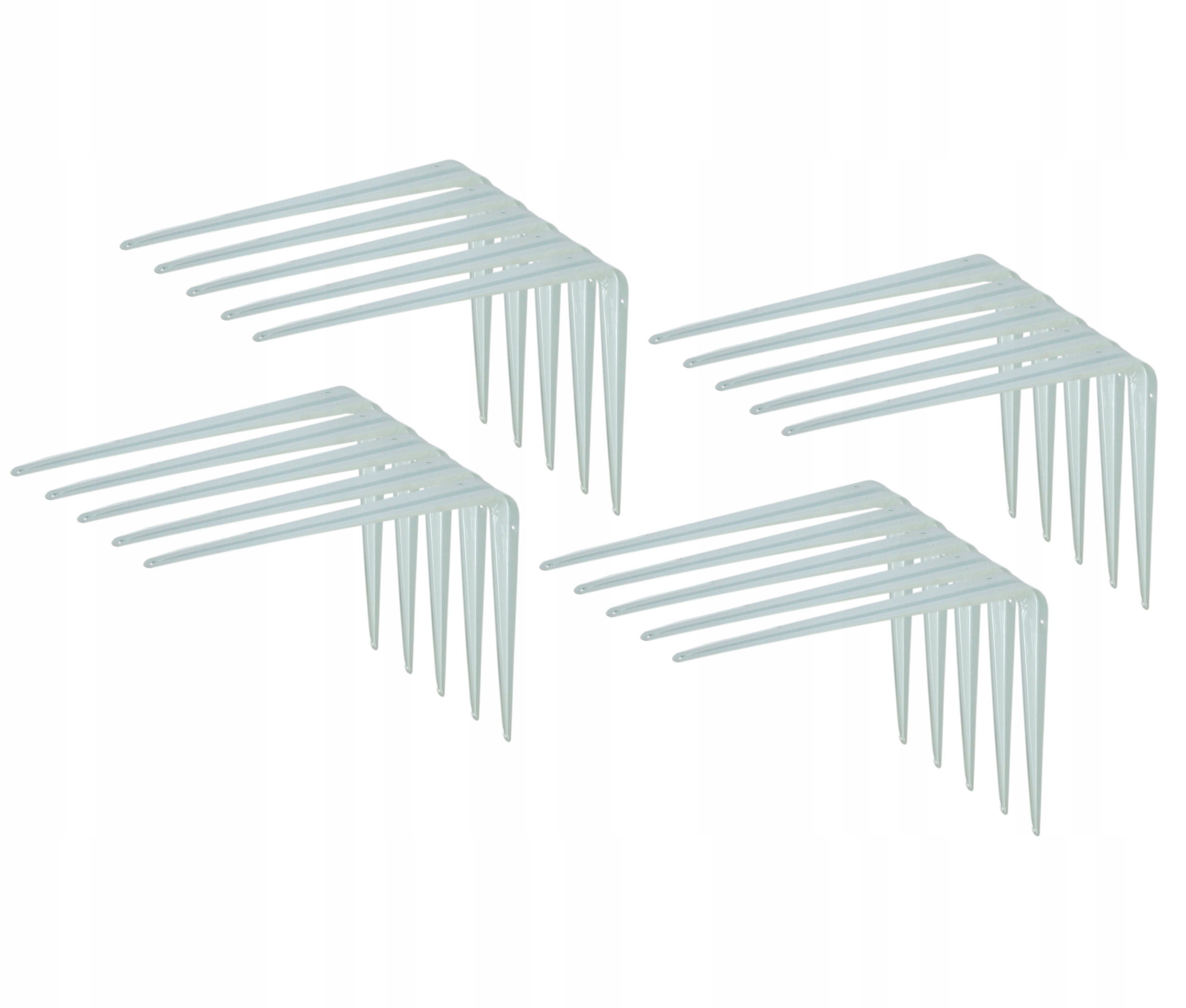 Bílá konzole na polici 300 x 350 mm konzolová podpěra pro loftovou nástěnnou polici