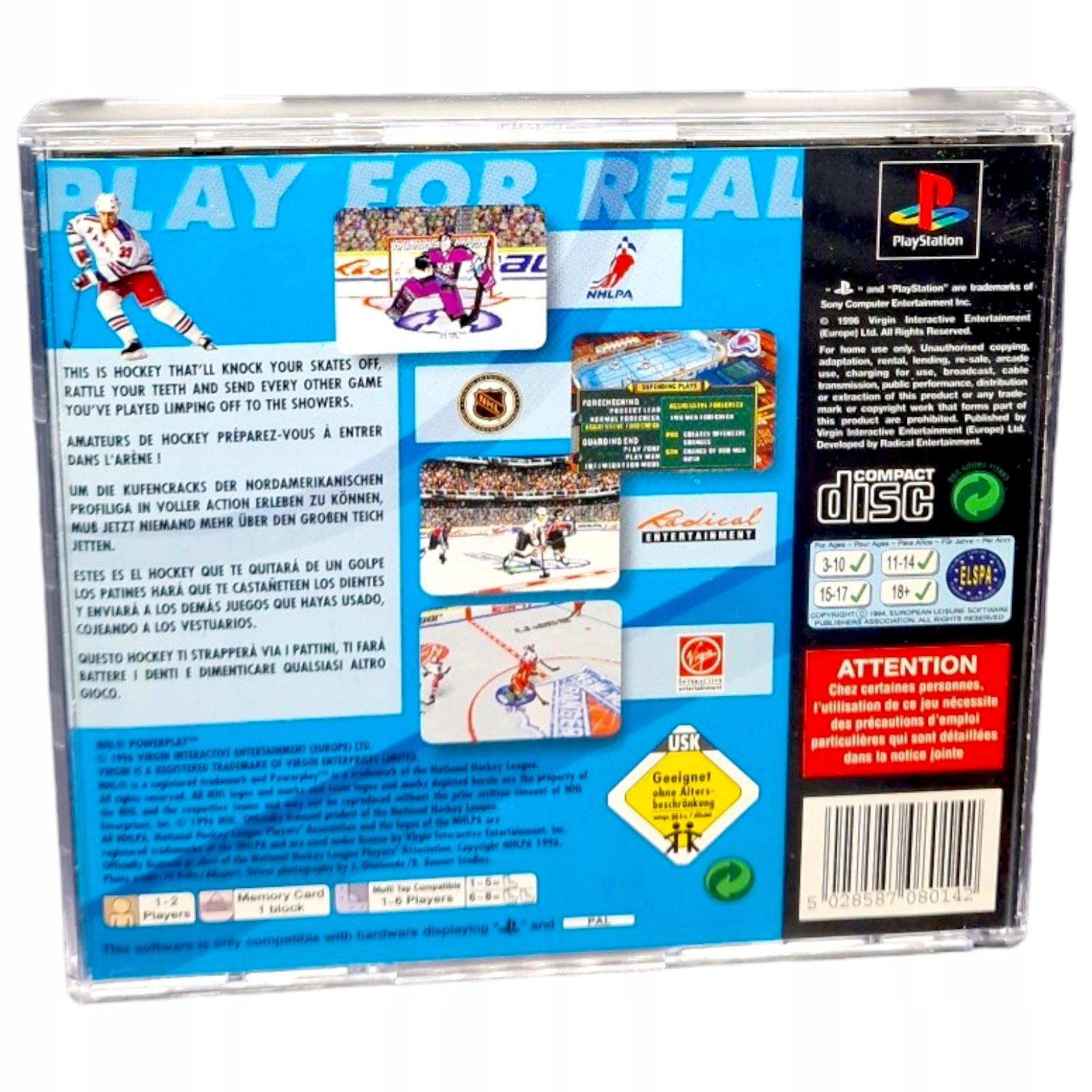 NHL Powerplay 96 PSX PS1 PS2 PS3 retro hockey Producent inny