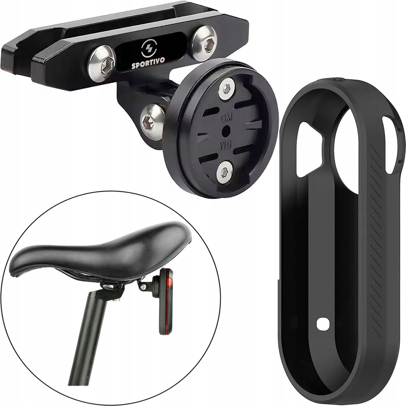 Zestaw Uchwyt rowerowy do Garmin Varia Rtl 510 RTL515 oraz silikonowe Etui