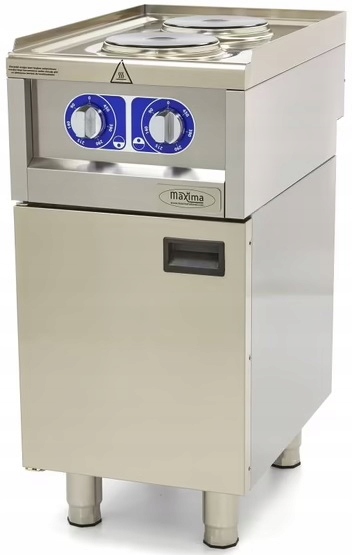 Kuchnia Elektryczna Nastawna 2 Palniki 3,5 kW 60x50 cm Maxima 09391550