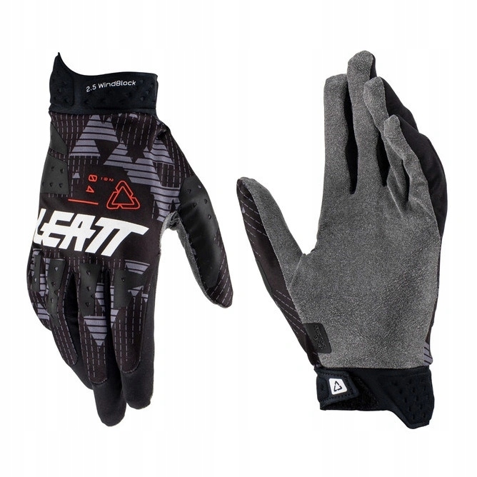 Motocyklové rukavice cross Leatt Moto 2.5 Windblock Black čierne Zadarmo