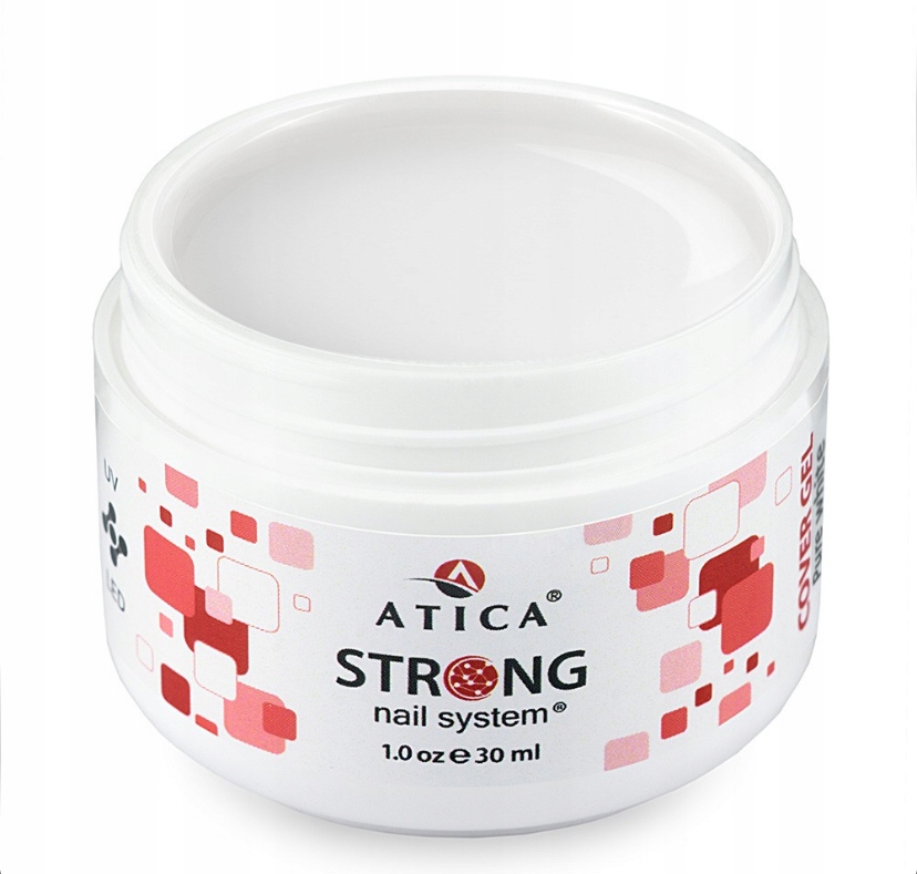85438 Żel Budujące Strong Cover Extra White ultrabiały