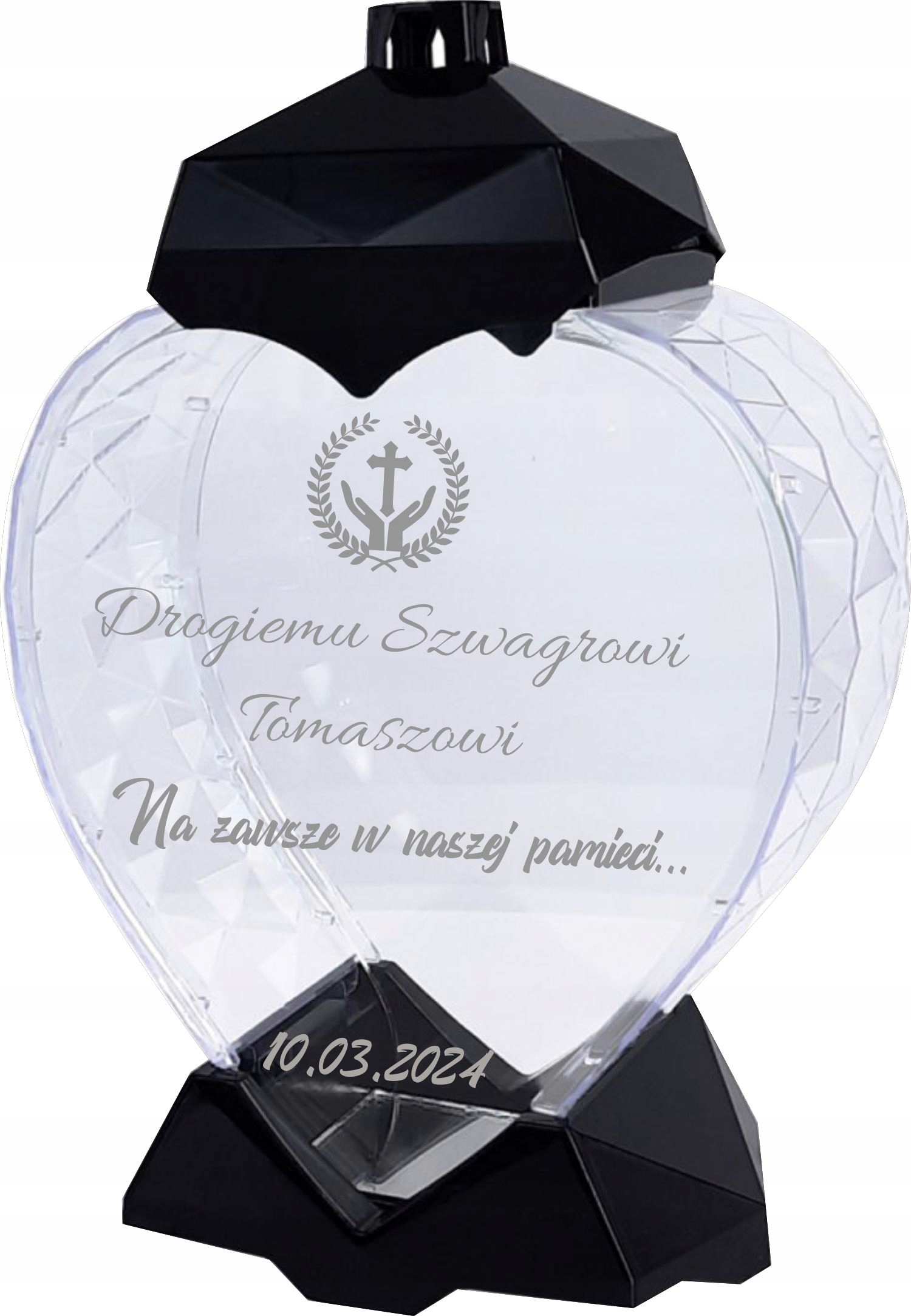 Velký Hřbitovní Svíčka S Gravírováním Věnování Pro Švagra strýce