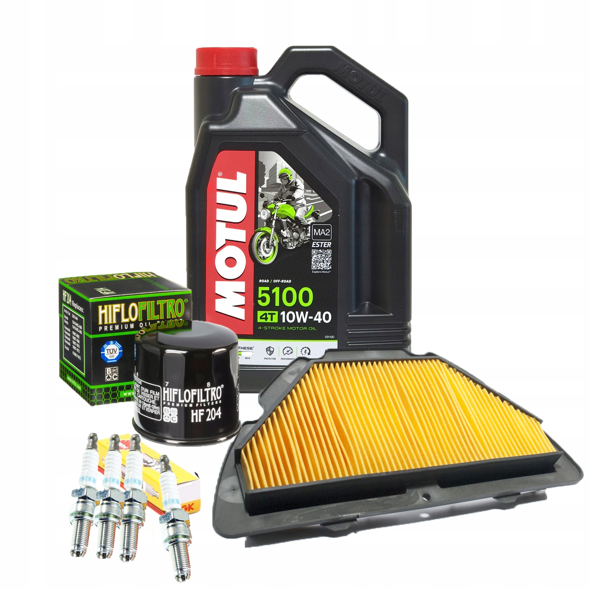 Olej Motul 5100 YAMAHA YZF R1 07-08r Filtry Świece