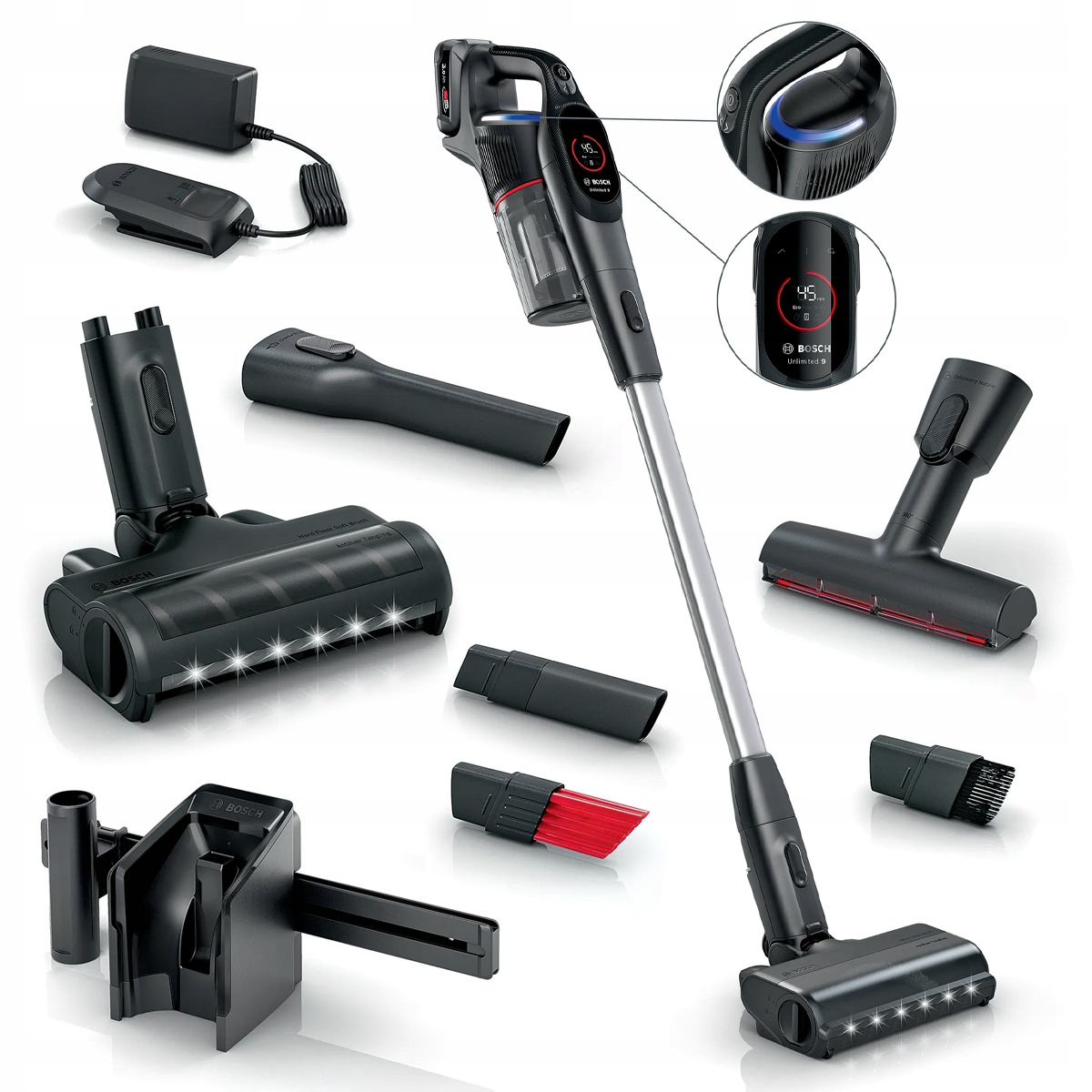 Odkurzacz pionowy Bosch Unlimited 9 BCS931BQC 2w118V 3000mAh 3 poziomy mocy