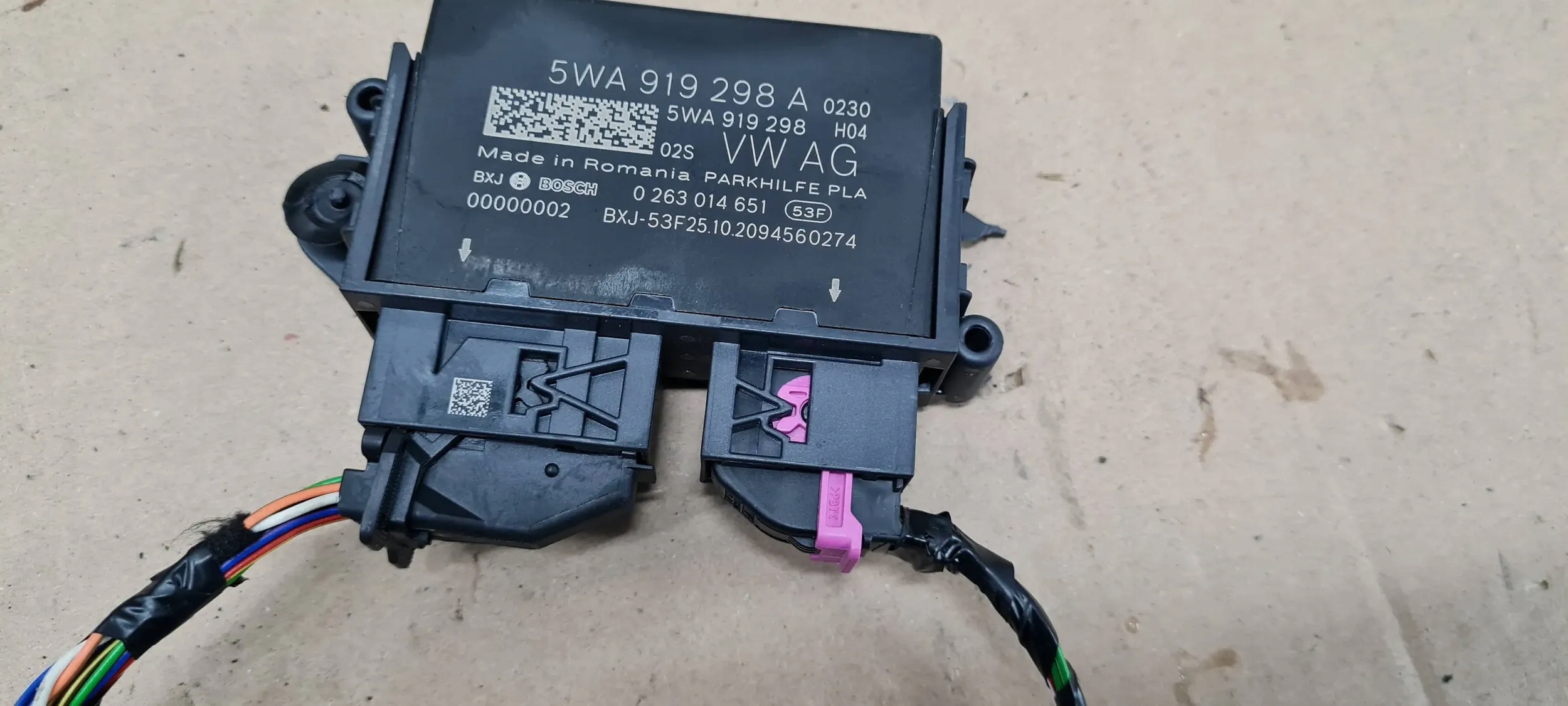 S3 8Y A3 module control unit PDC WTYCZKI KOSTKA 5WA919298A