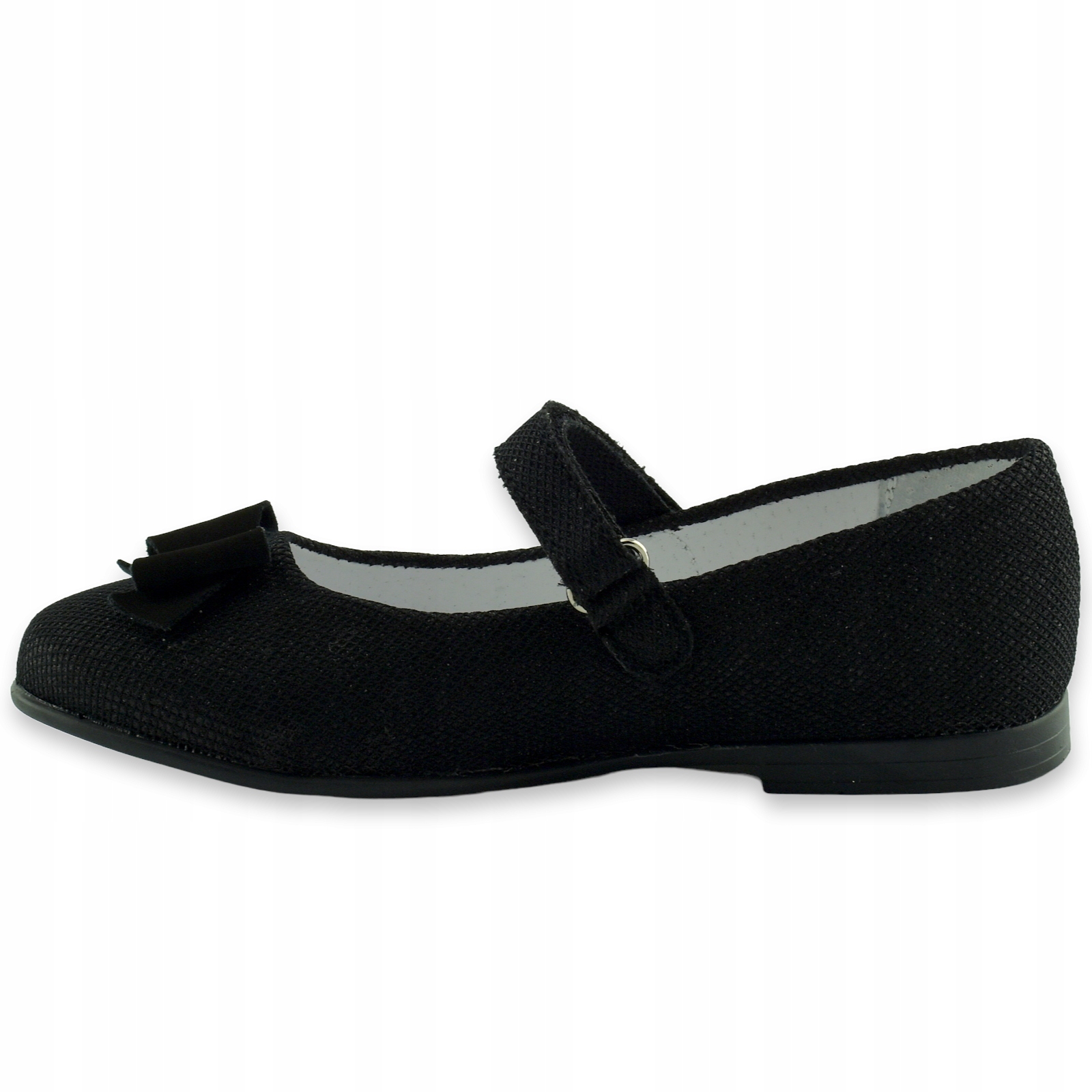 Czarne balerinki dla dziewczynki kokardka r.28 Dodatkowe informacje Wkładka skórzana