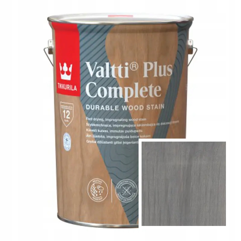 Impregnat valtti plus color szary 4,5l Tikkurila