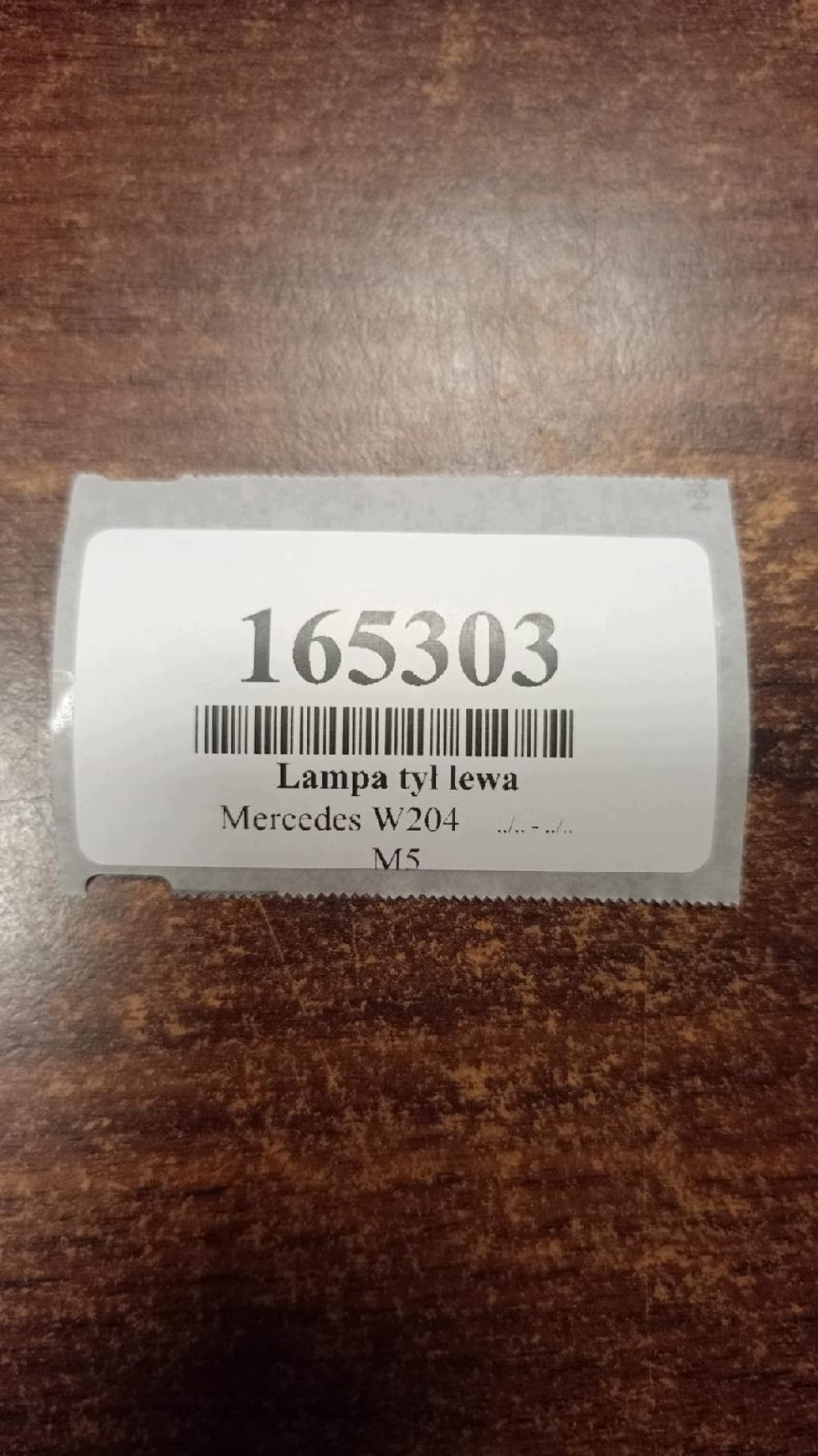 MERCEDES W204 light left rear part 2048203564