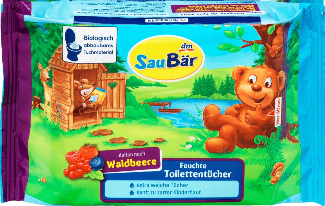 

Saubar Mokry Papier Toaletowy owoce leśne 60szt