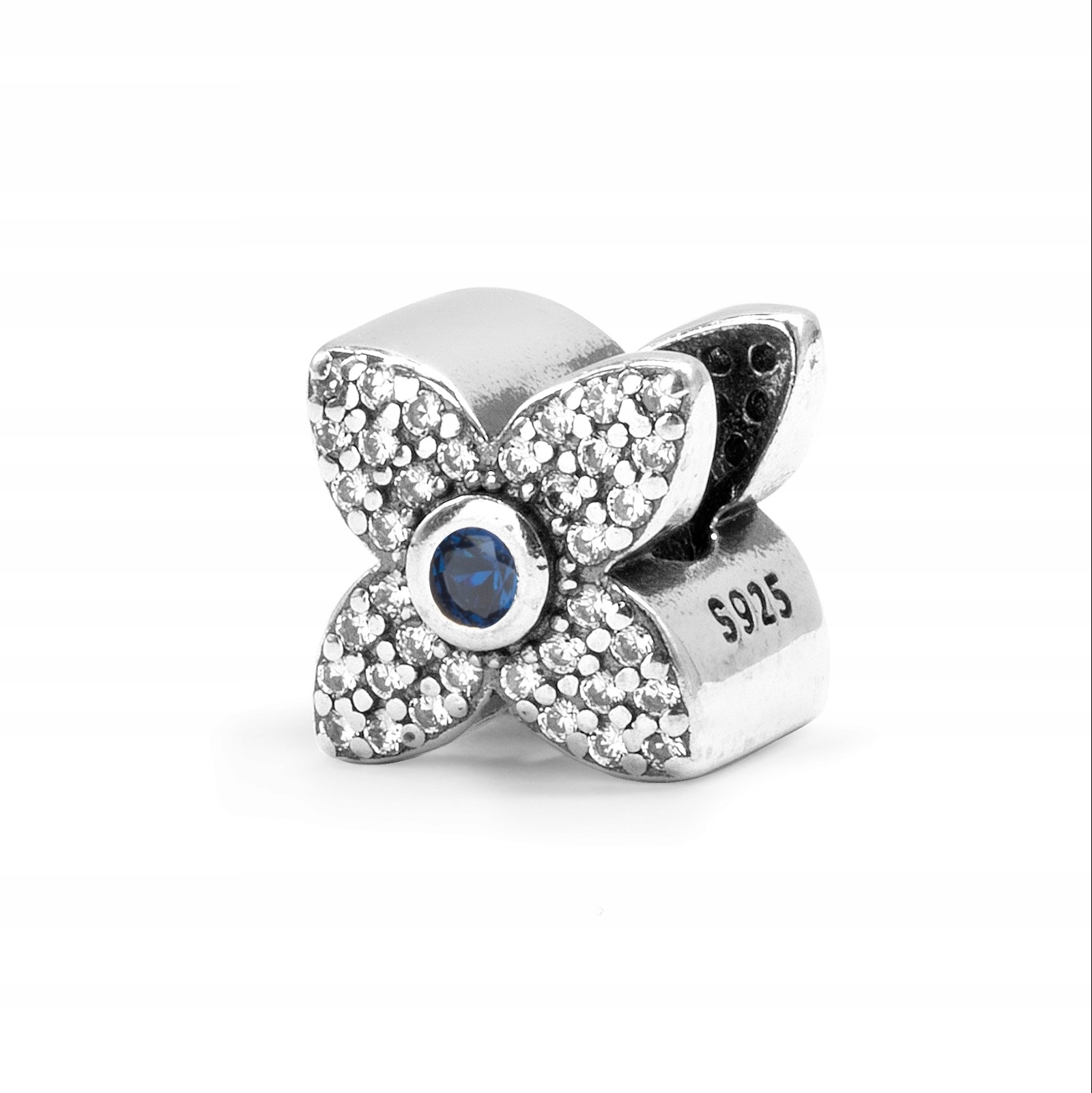 Stříbrný přívěsek 925 Blue Flower Charms