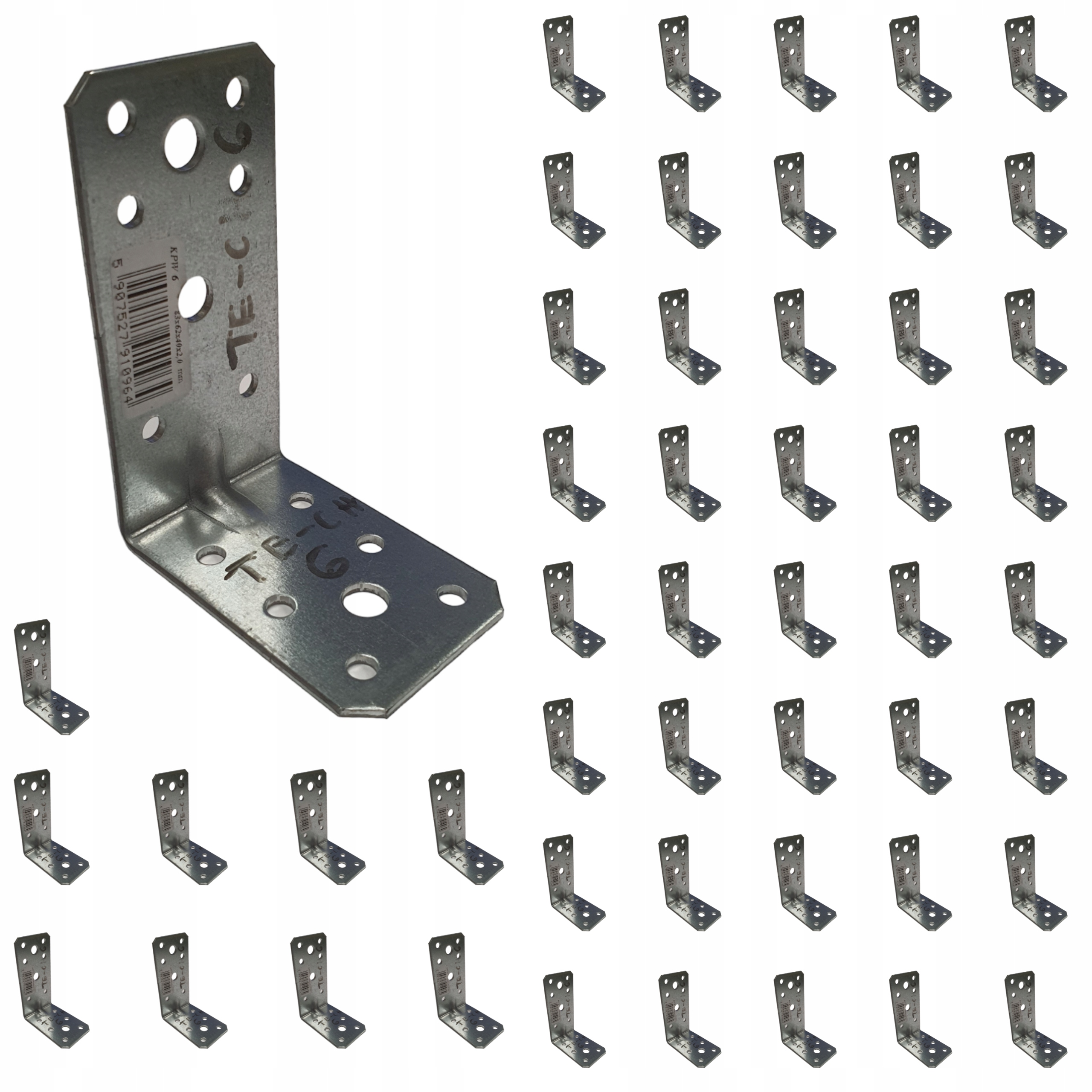 

Kątownik wzmocniony ciesielski 83x62x40x2 50szt