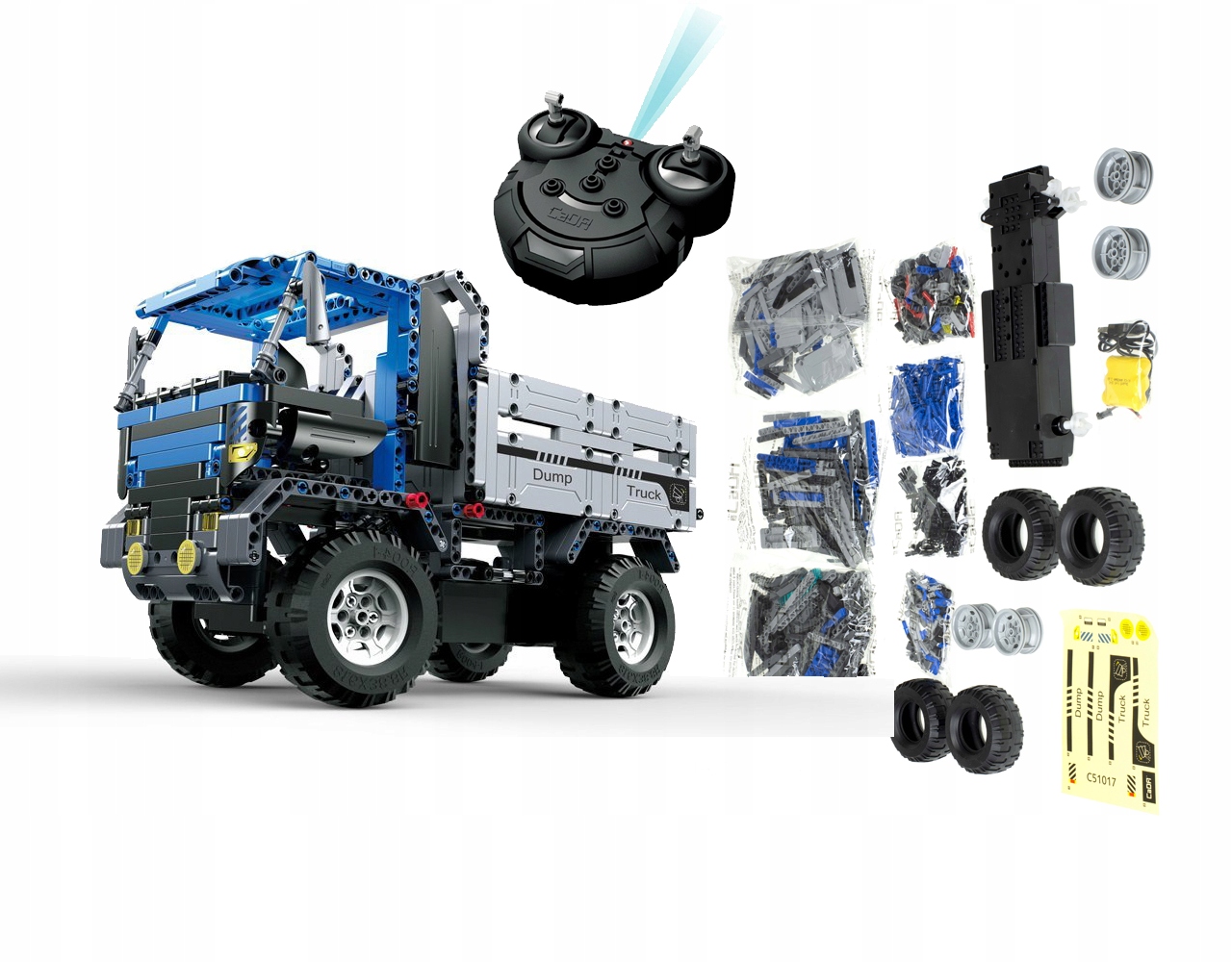 КОЛОДКИ CADA TECHNIC ГРУЗОВИК САМОСВАЛ + ПУЛЬТ ДИСТАНЦИОННОГО УПРАВЛЕНИЯ RC