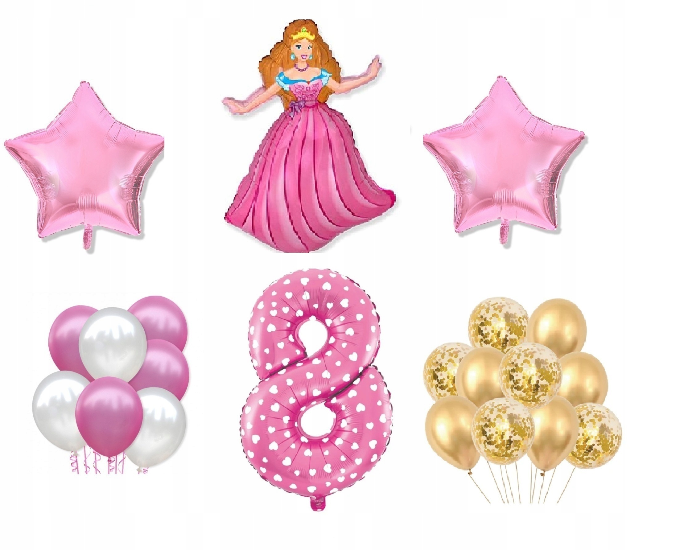 

Mini Zestaw Księżniczka 8 Urodziny