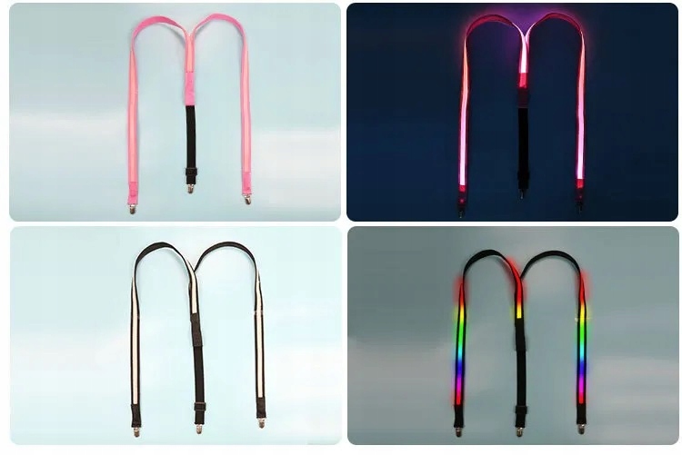 SZELKI LED ŚWIECĄCE DAMSKIE MĘSKIE NA IMPREZĘ SYLWESTRA ZABAWĘ WESELE Kolor wielokolorowy