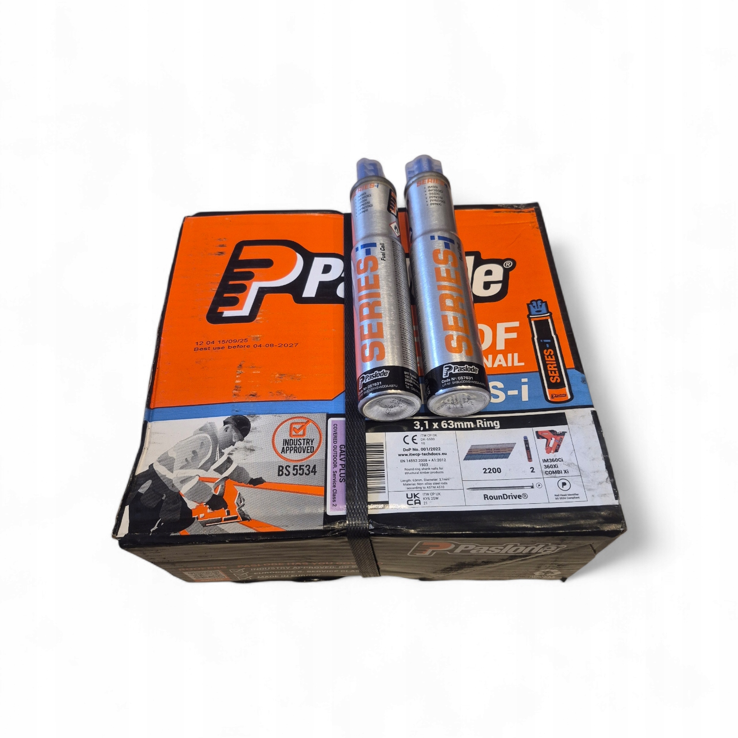Hřebíky Paslode 3.1x63 mm 2200 2 plynové řady Ring