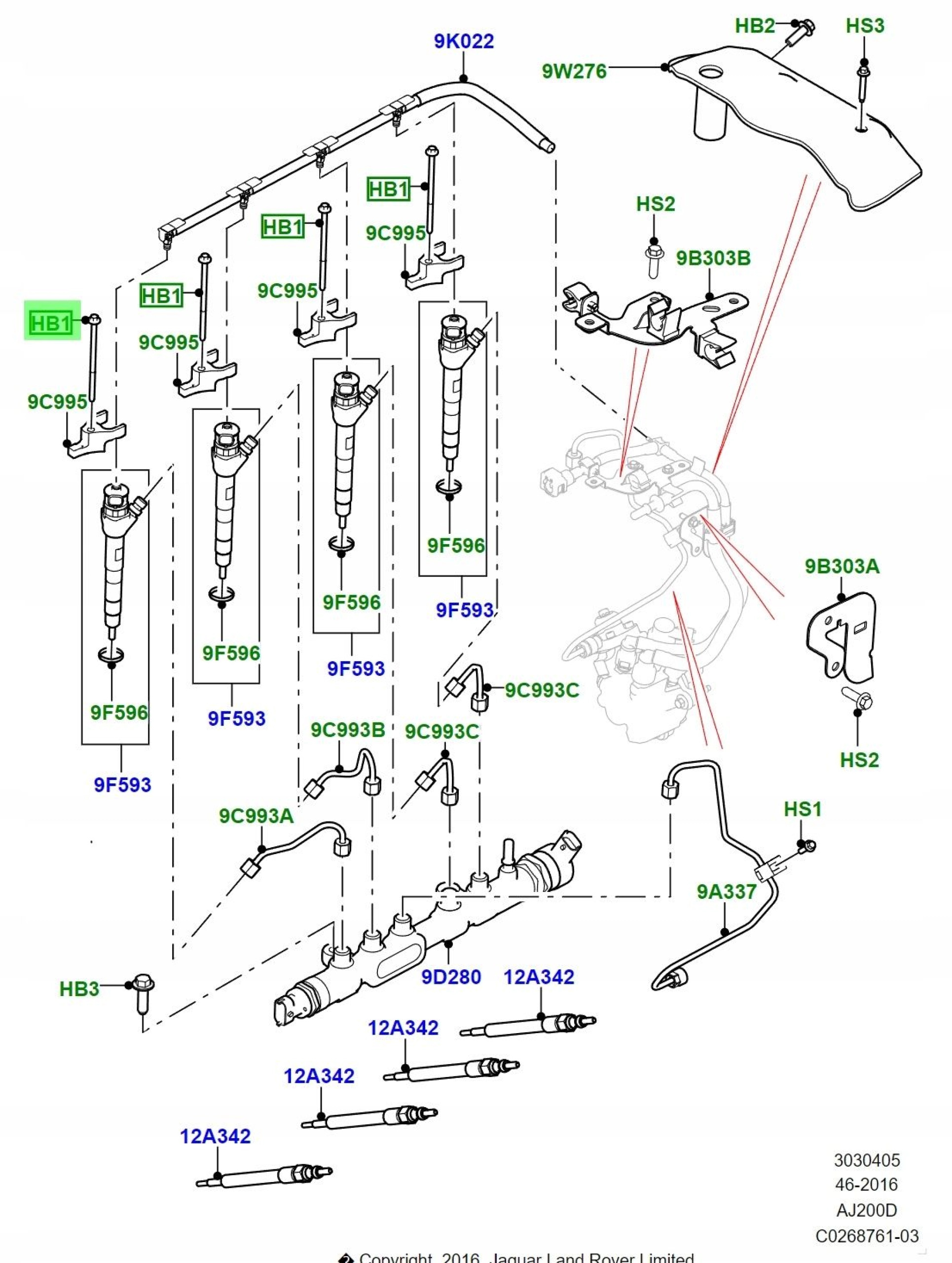 Nové Originální vstřikovací šrouby Jaguar Xr Xf F-pace 2.0 Diesel JDE36973