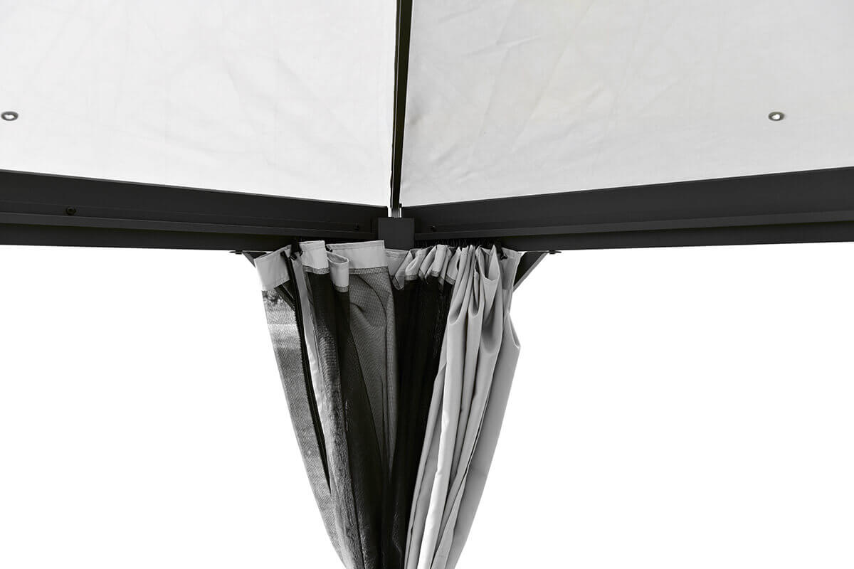 PAWILON OGRODOWY namiot ALTANA z ZASŁONAMI VANCOUVER 4x4m MOSKITIERA Typ pawilon