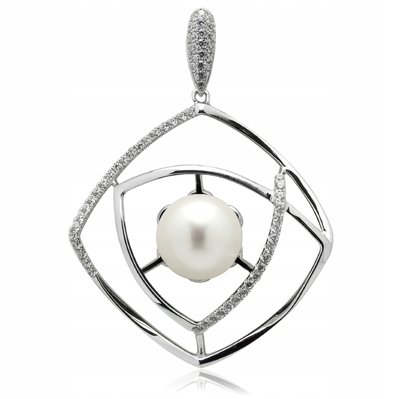 Stříbrný Přívěsek S Pravou Bílou Perlou