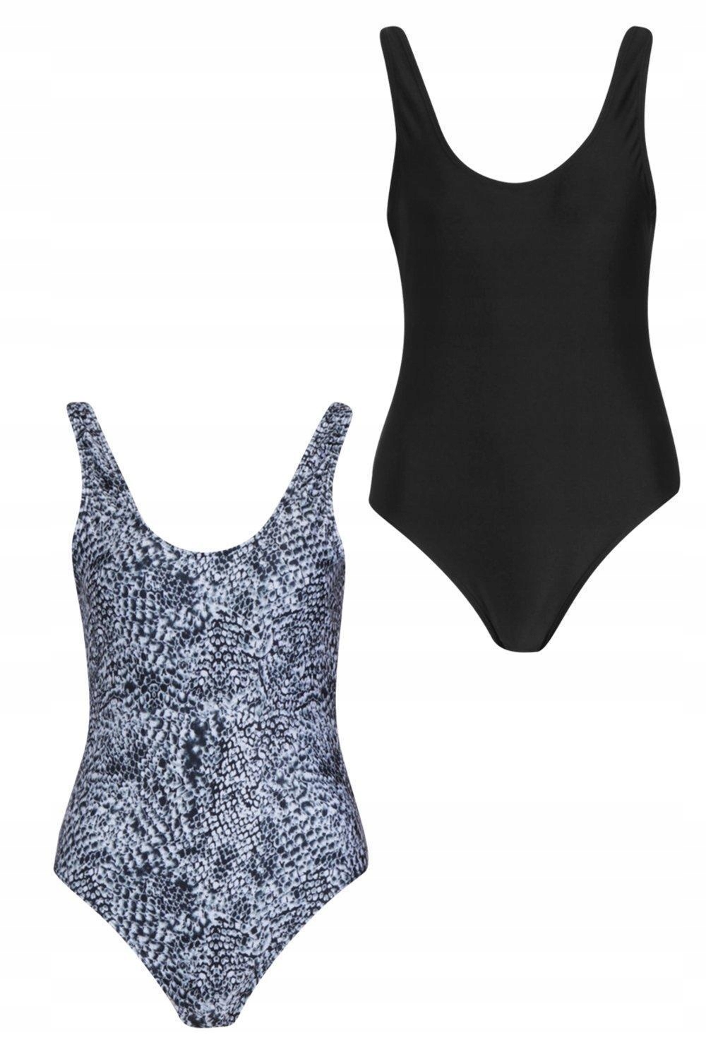 BOOHOO KOSTIUM KĄPIELOWY 2-PACK PAV NG2__L Rozmiar L