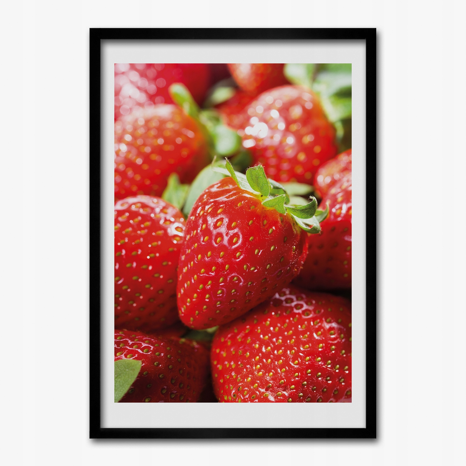 Fotoobraz na stenu s rámom Jahody ovocie 70x100 cm