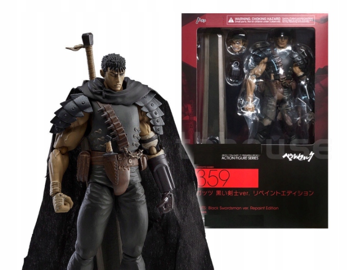 Guts Black Swordsman Berserk pohyblivá figurka 17 cm