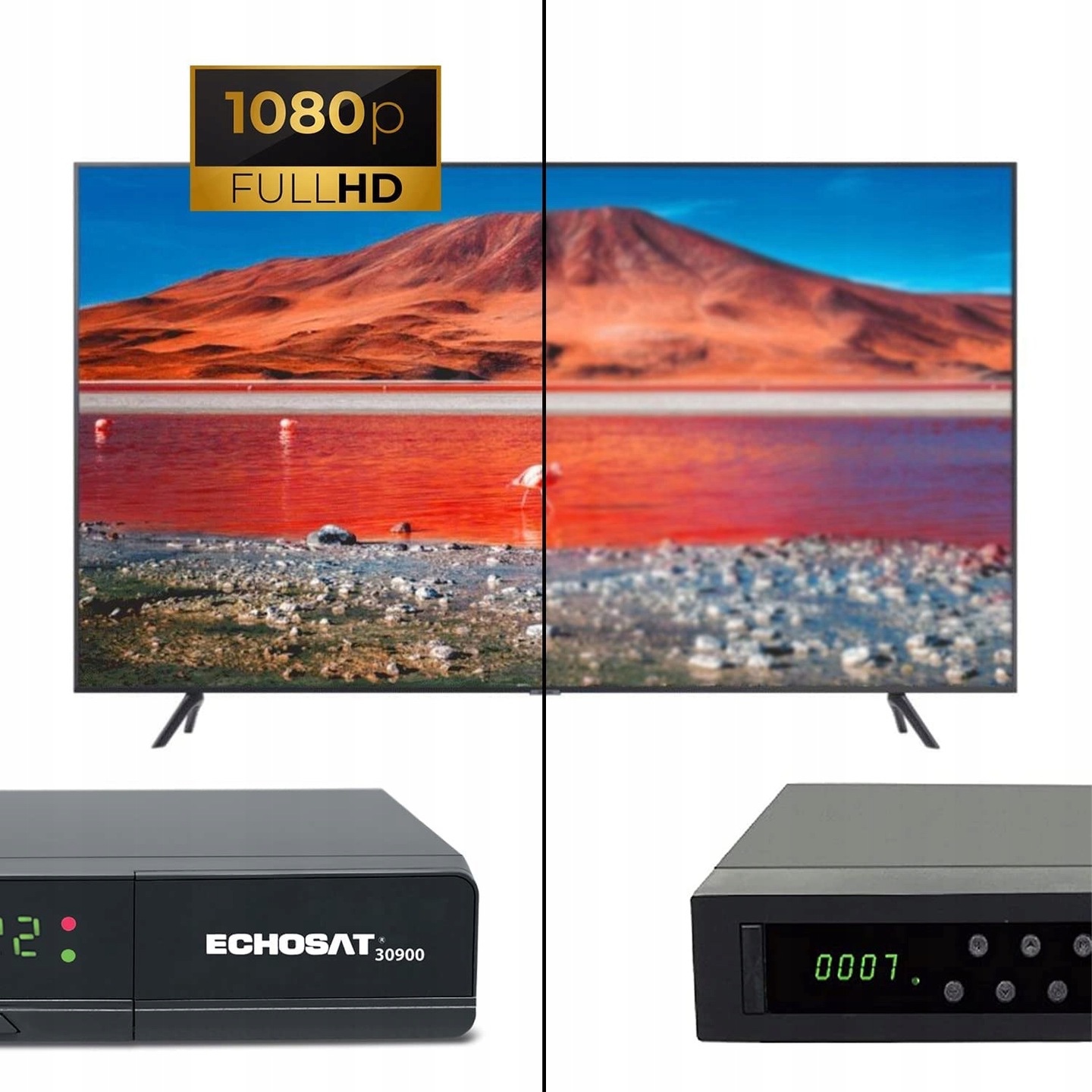 Tuner dekoder satelitarny DVB-S, DVB-S2 Echosat 30900 Kod producenta 4325346543