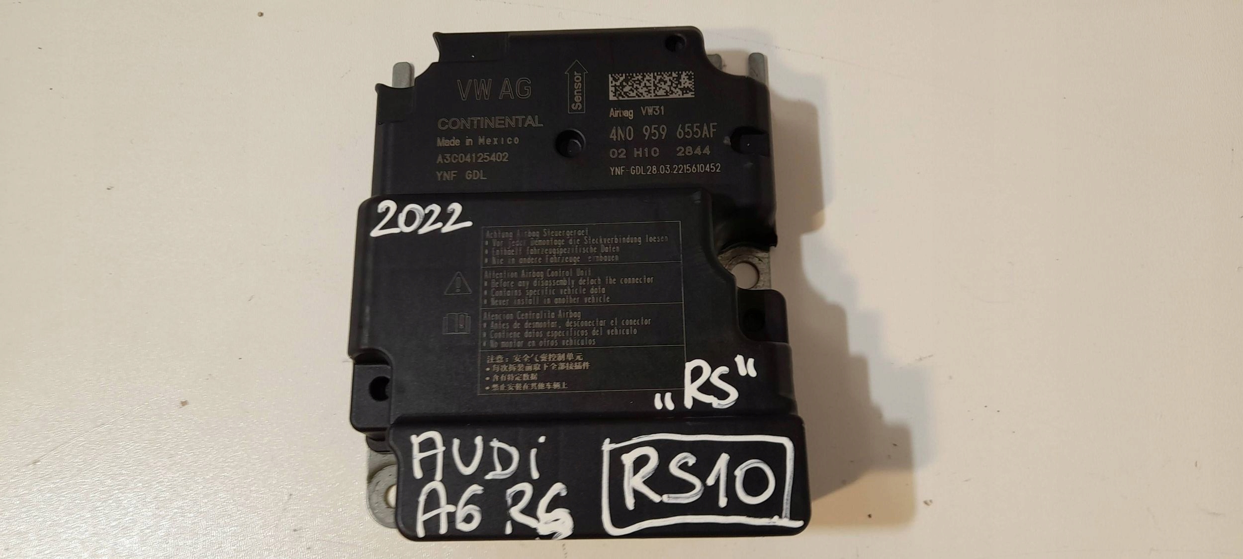 Audi A6 S6 C8 4K control unit airbag 4N0959655AF (RS10)