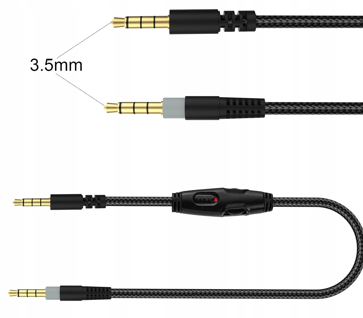 KABEL PRZEWÓD DO SŁUCHAWEK KINGSTON HYPERX CLOUD ALPHA SILVER 1,5 m + PILOT EAN (GTIN) 5904151504101