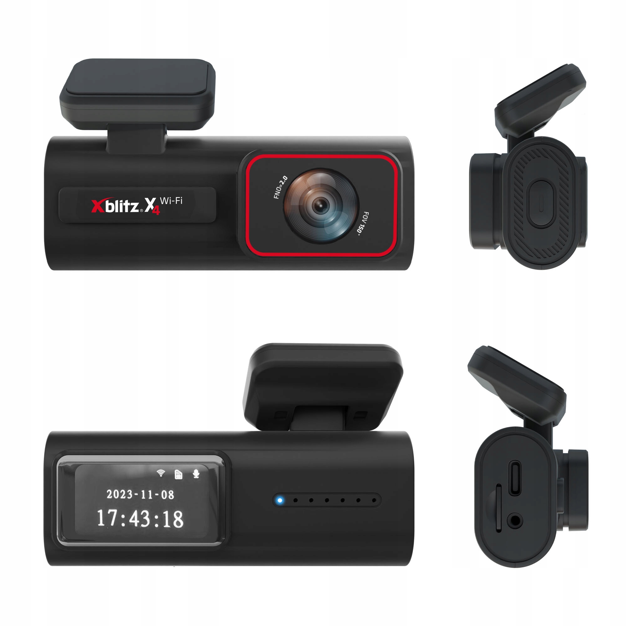 Wideorejestrator Jazdy Rejestrator Xblitz X4 WiFi Polskie Menu 2,5k