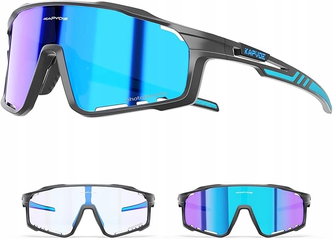 Kapvoe Fotochromatické cyklistické brýle Mtb, samotónovací brýle
