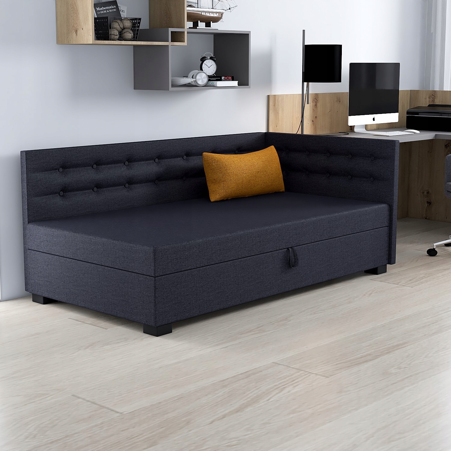 Jednolůžková postel Olaf+ Pohovka s taštičkovou matrací 110