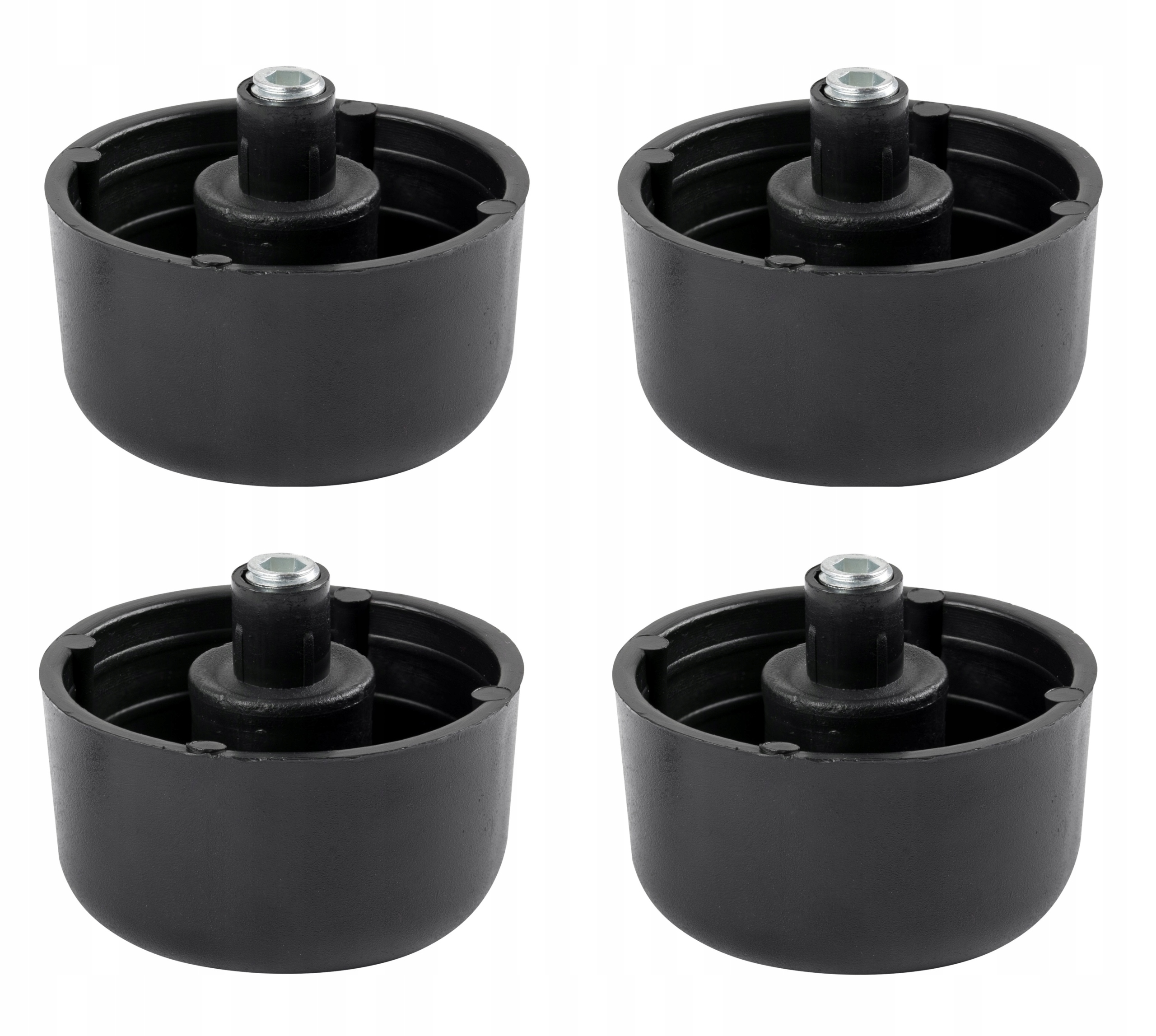 STOPKA MEBLOWA ASA NÓŻKA H=27 MM D=50 MM - 4 SZT.