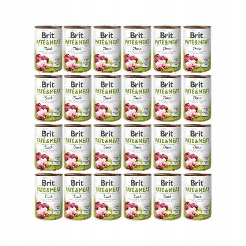 Brit Pate & Meat Kaczka 24x400g Mokra Karma dla Psa