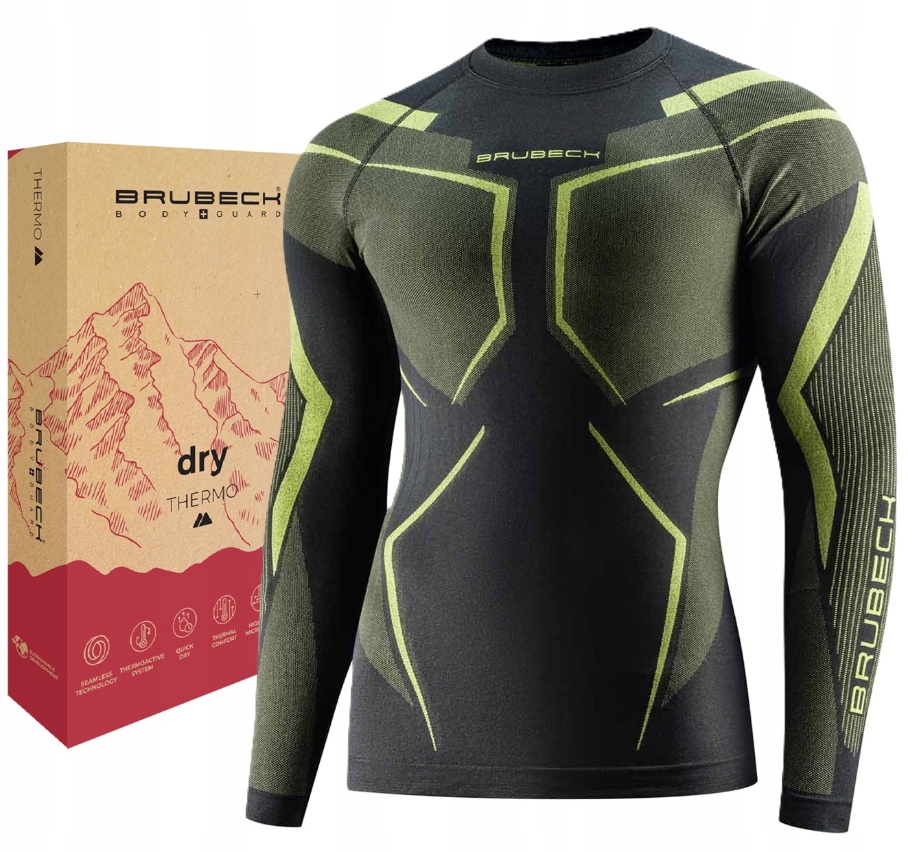 Bluza Termoaktywna Męska Oddychająca Do Turystyki Górska Szybkoschnąca -L