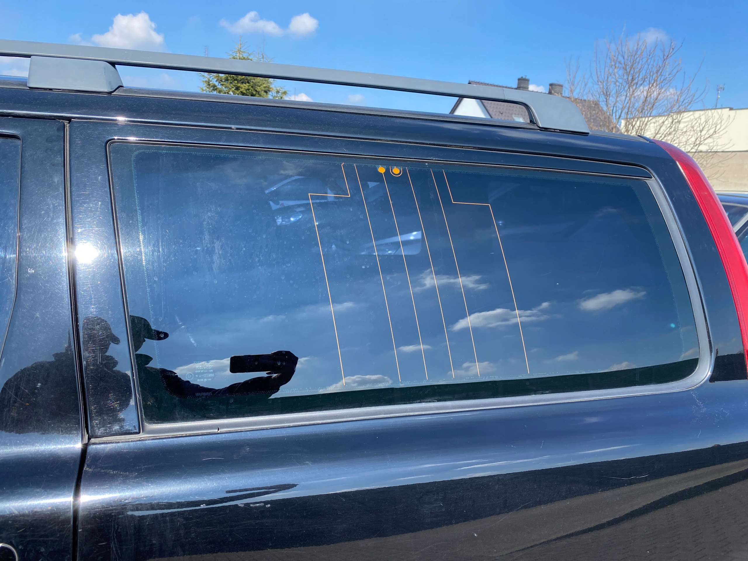 Volvo V70 2 II 00-08 window bodywork side left without USZCZELKI