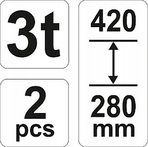 YATO PODSTAWKI KOBYLKI SAMOCHOWE 3T 2SZT YT 17311 Producent code YT 17311